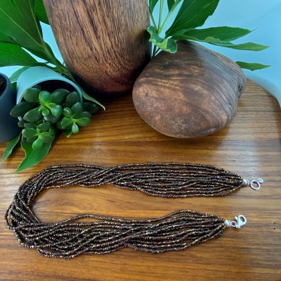 Silpada Bronze Beaded Necklace - Picture 8 of 13